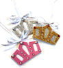 Ruby and Gold Crown Christmas Ornament