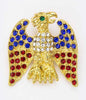 American Eagle Crystal Brooch