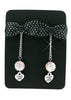 Black & White Bow Tie Earrings
